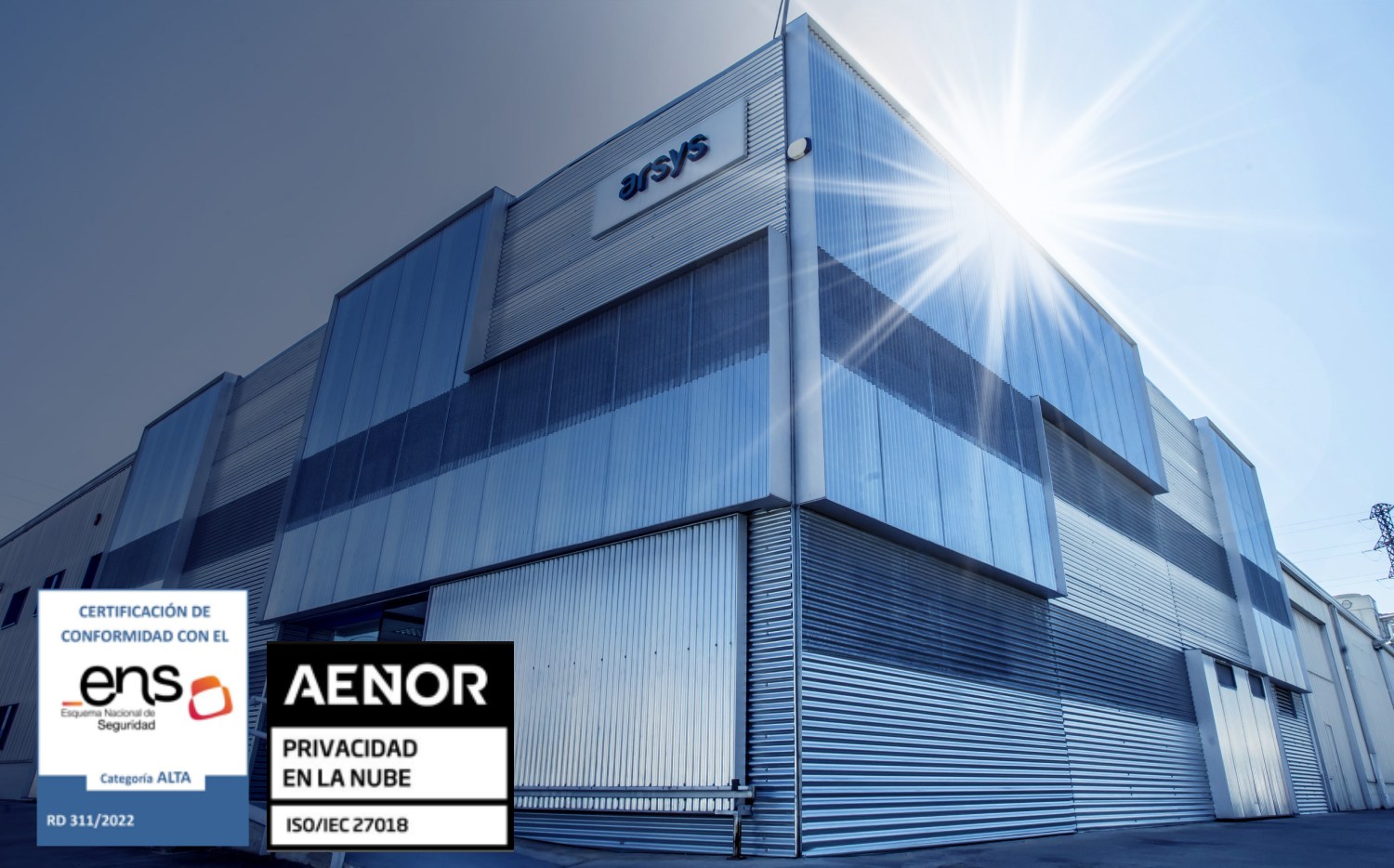 Arsys amplía las certificaciones de sus soluciones cloud