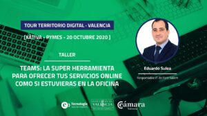 Teams de Microsoft: La herramienta para tener tu oficina donde quieras | Eduardo Suela (Jornada de Xàtiva)