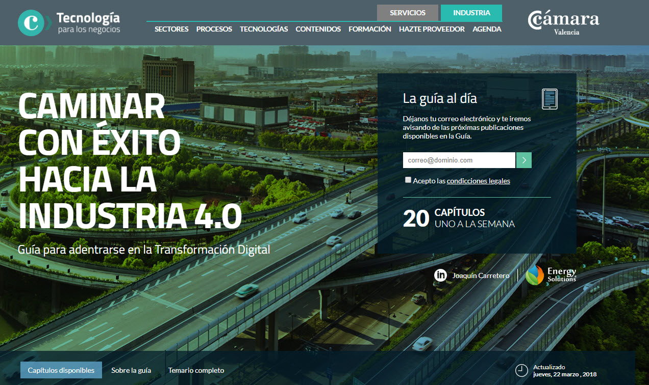 Guía Industria 4.0 y mucho más (resumen boletín 40)